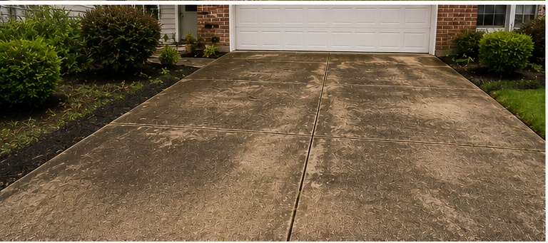 Pressure washing before project